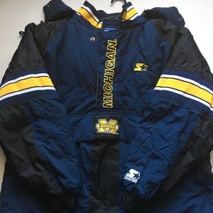 Michigan Wolverines starter jacket VTG Sz. L 1990s